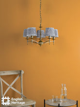 English Heritage St John Street Blue Cotton Empire Shade 14cm